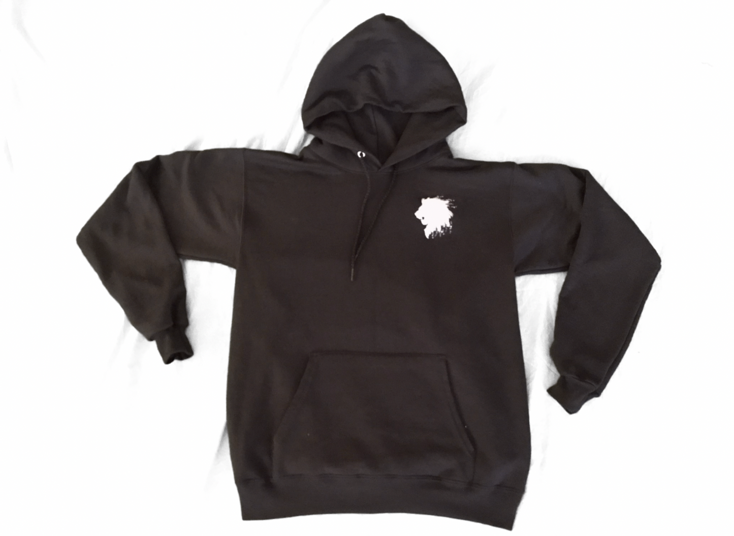 Embroidered Pullover Hooded Sweatshirt
