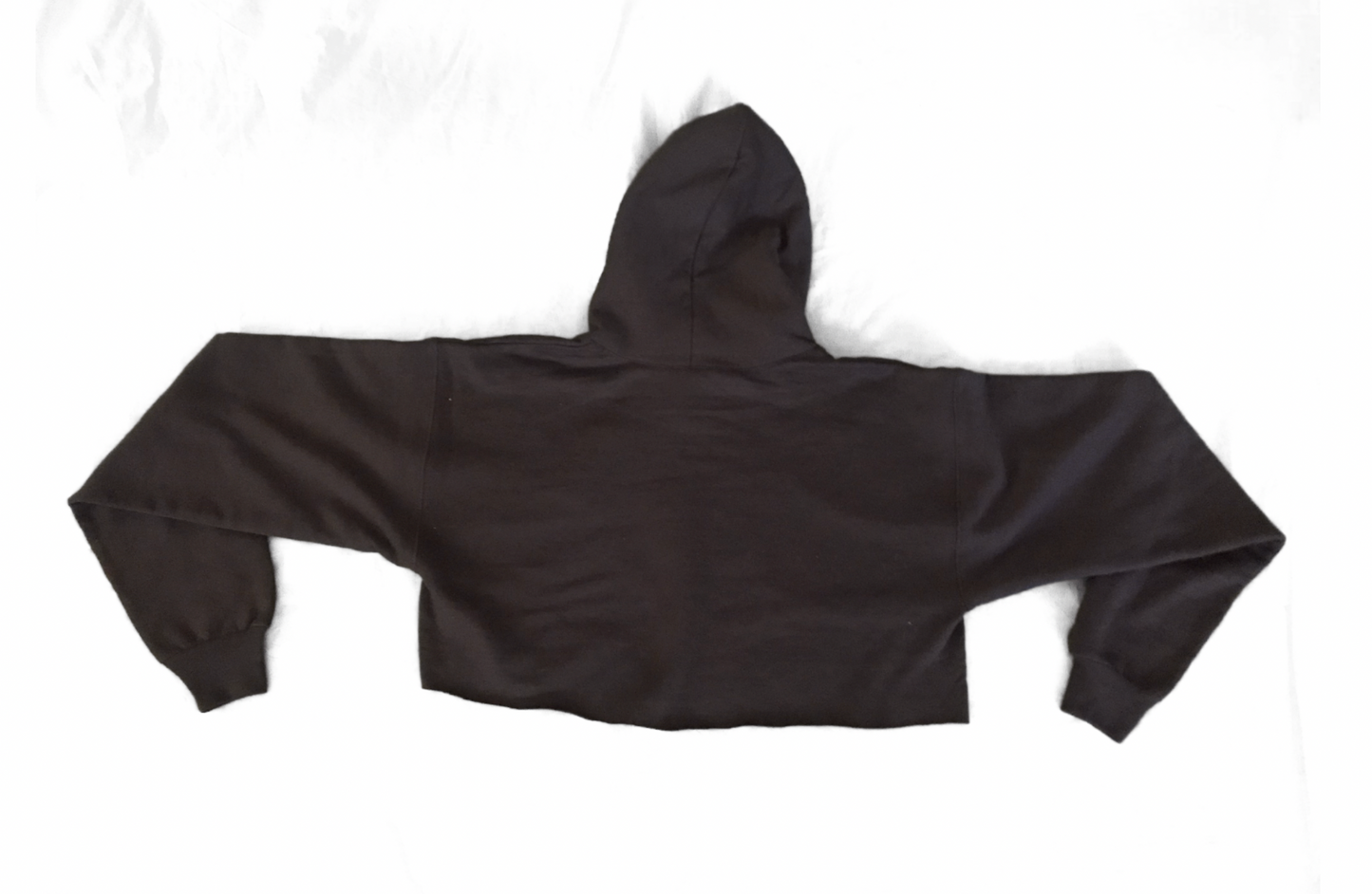 Cropped Embroidered Hoodie