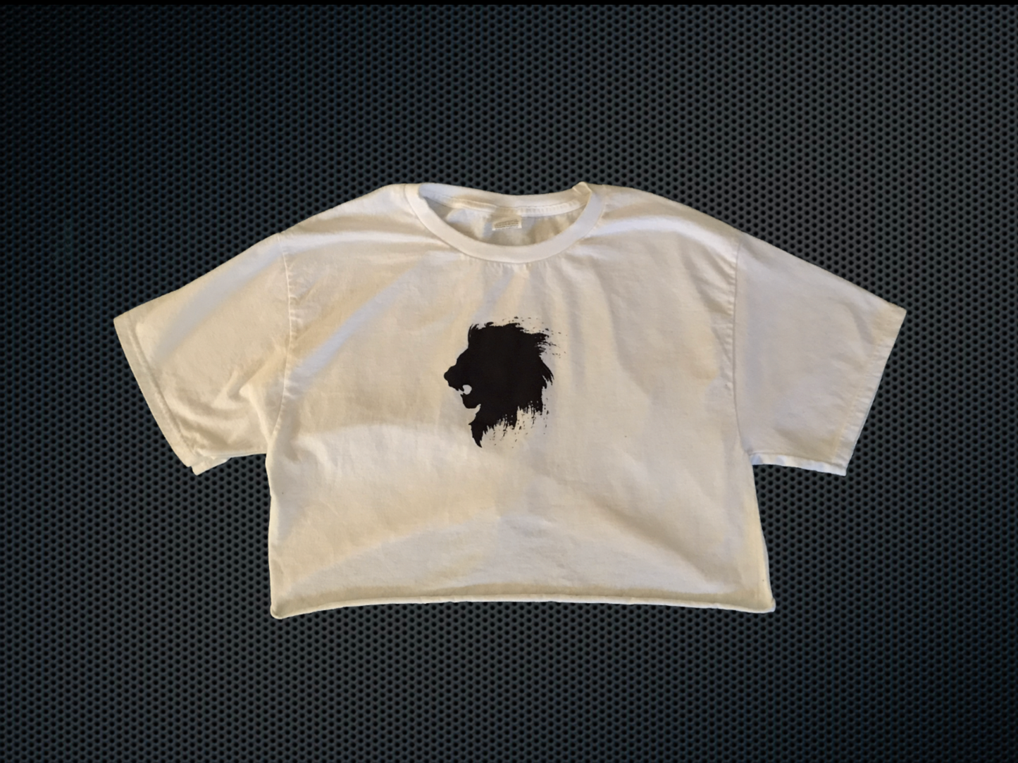 Cropped Lion Head T-Shirt